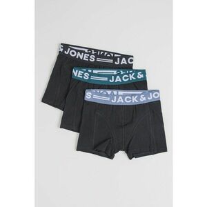 Set de boxeri cu banda logo Sense - 3 perechi - Negru/Gri antracit imagine