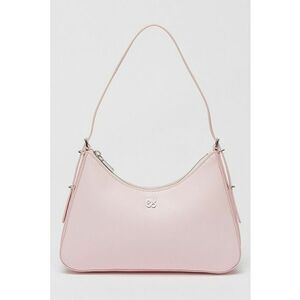 50563002 - Geanta cu bareta de umar si fermoar - Roz pastel imagine