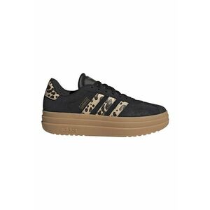 Pantofi sport flatform Court Bold de piele intoarsa - Negru/Maro imagine