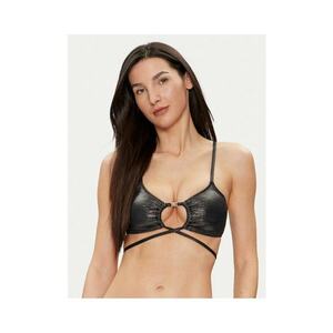 Sutien de baie dama - negru - model stralucitor imagine