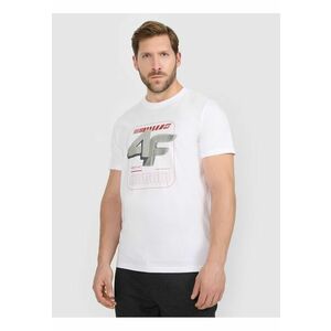 Tricou barbatesc bumbac - alb imagine