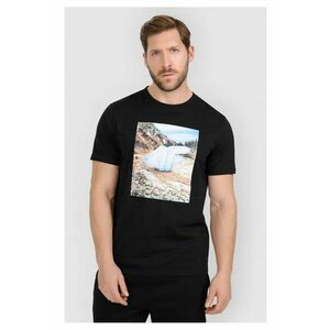 Tricou barbatesc bumbac superior - negru imagine