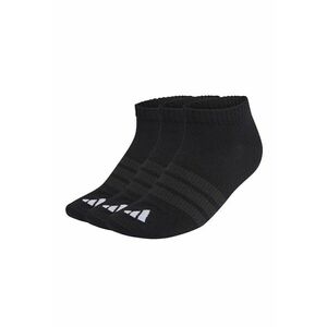 Set de sosete unisex pana la glezna Essentials - 3 perechi - Negru/Negru stins imagine