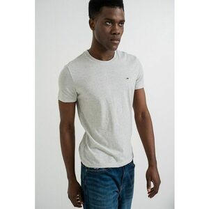 Tricou slim fit - Gri deschis melange imagine