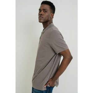 Tricou polo slim fit de bumbac - Verde feriga imagine