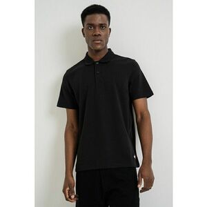 Tricou polo regular fit - Negru imagine