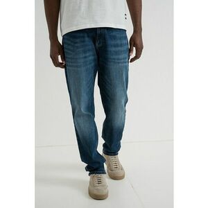 Blugi relaxed fit cu nasturi - Albastru inchis imagine