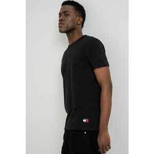 Tricou slim fit de bumbac - Negru imagine