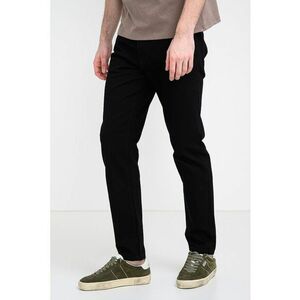 Blugi slim fit cu aspect decolorat - Negru imagine