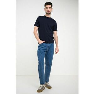 Tricou uni din bumbac - Bleumarin imagine