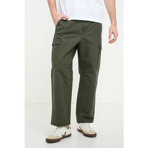 Pantaloni cargo cu croiala dreapta - Verde feriga imagine