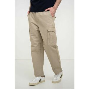 Pantaloni cargo cu croiala dreapta - Bej imagine