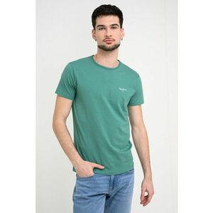 Tricou din amestec de bumbac cu logo - Verde imagine