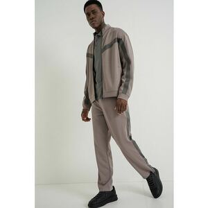 Bluza lejera de trening fermoar Darti - Maro taupe imagine