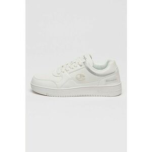 Pantofi sport NBC low-cut din piele ecologica - Alb/Argintiu imagine