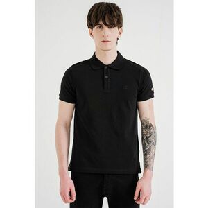 Tricou polo slim-fit cu logo - Negru imagine