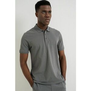 Tricou poloe de bumbac pique Donos - Verde sparanghel imagine