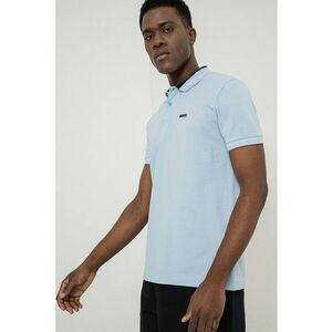 Tricou polo cu logo - Albastru pastel imagine