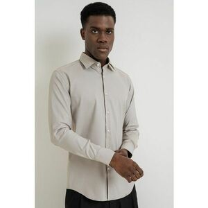 Camasa slim fit Hank - Gri deschis imagine
