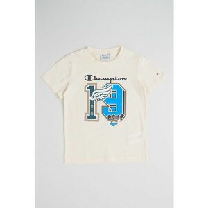 Tricou din bumbac cu imprimeu - Albastru neon/Alb murdar imagine