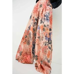 Pantaloni palazzo cu imprimeu floral - Multicolor imagine