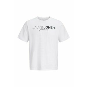 Tricou de bumbac organic cu imprimeu logo - Negru stins/Alb optic imagine