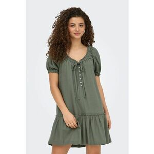 Rochie lejera cu maneci scurte - Verde englez imagine