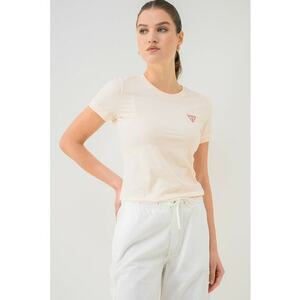Tricou slim fit cu logo - Piersica imagine