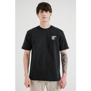 Tricou din bumbac organic cu imprimeu grafic - Verde/Negru imagine
