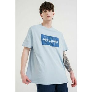 Tricou cu imprimeu logo - Alb/Albastru glaciar imagine