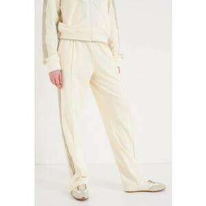 Pantaloni relaxed fit de trening cu terminatii cu fermoar - Grej/Bej deschis imagine