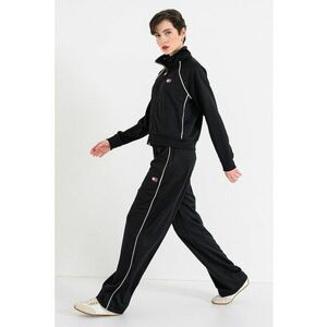 Bluza de trening cu fermoar si logo - Alb/Negru imagine