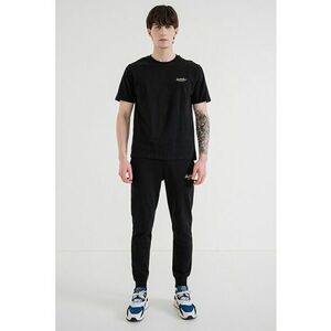 Set de tricou din bumbac organic si pantaloni de trening - Negru imagine