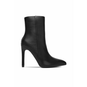 Botine dama - P5103 - negru - sintetic - cu toc - imagine