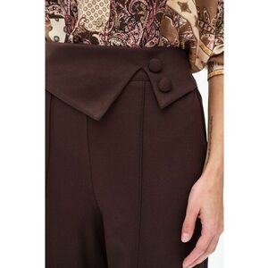 Pantaloni cu croiala ampla si pensa Duka imagine