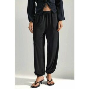 Pantaloni Femei - Regular Fit - Negru - Textil imagine
