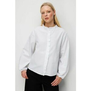 Camasa dama - camasa cu nasturi si guler - alb - textil imagine