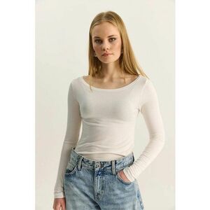 Bluza dama - alb - 100% bumbac imagine