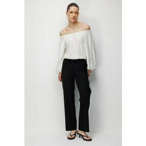 Bluza dama - texturata - umeri goi - natural ivoire - textil imagine
