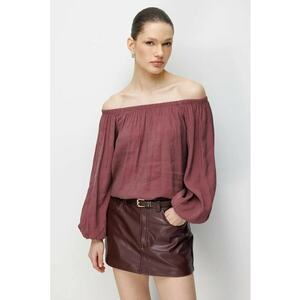 Bluza dama - texturata - mov - 100% poliester imagine