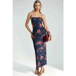 Rochie Maxi - model Floral - Multicolor - Poliester-Elastan imagine