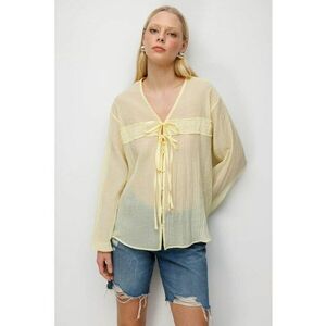 Bluza dama - galben lamaie - textil imagine